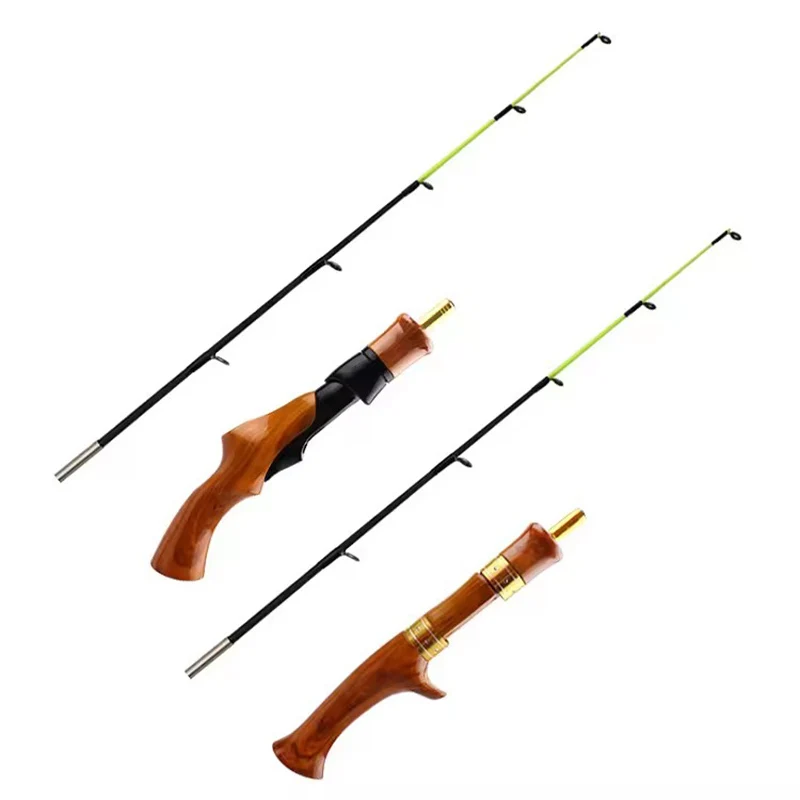 WEIHE 62cm Mini Telescopic Ice Fishing Rod Portable Carbon Fiber River Shrimp Carp Fishing Pole - imagen 5