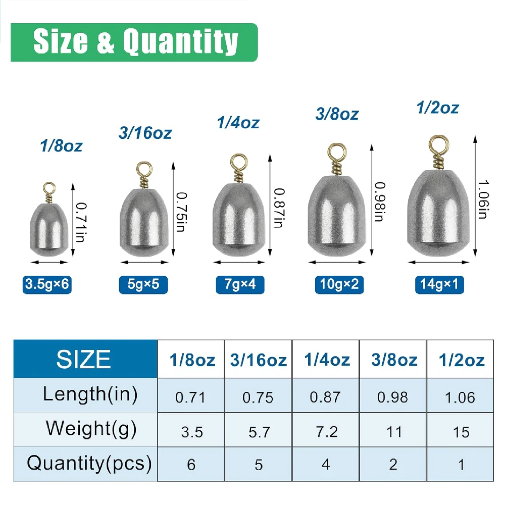 18 Uds pesas de pesca surtido de plomos de pesca de hierro pesas de tiro caído plomos de campana peso loco para pesca de trucha lubina - imagen 2