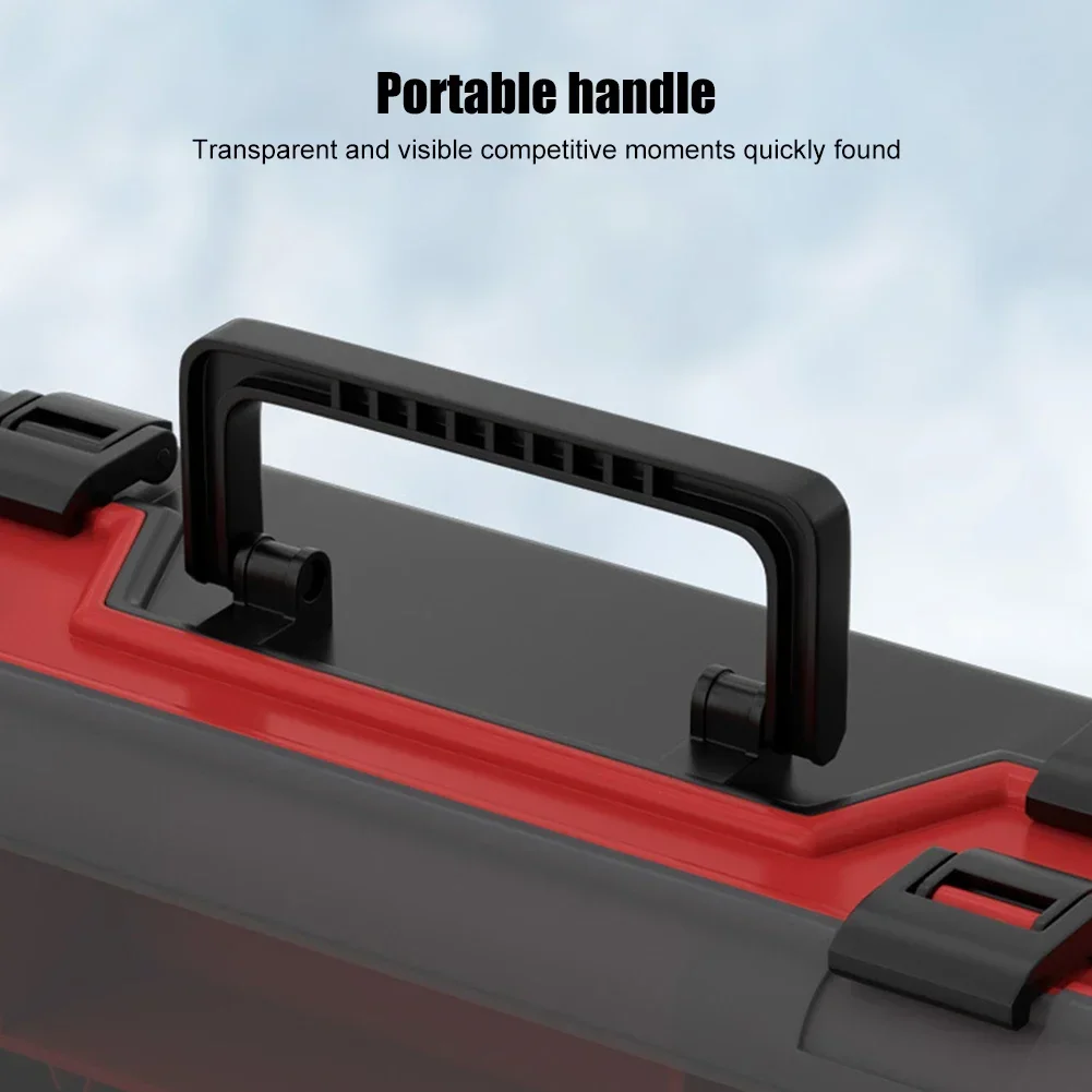 MEBAO-caja de engranajes de pesca portátil VS-3070, accesorios de pesca desmontables de doble capa, caja de almacenamiento de anzuelos y señuelos - imagen 5