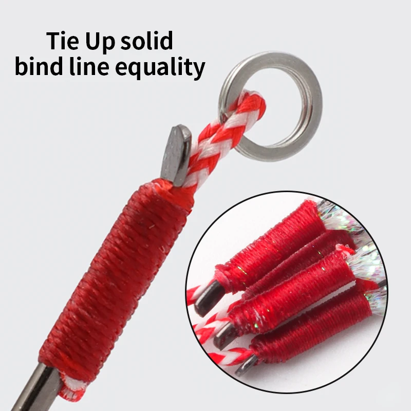 Kawa 10 unids/lote anzuelo de pesca SlowJig 15 # /16 # /17 # /18 # /20 #   Gancho de manivela, anzuelo de cebo de gusano suave de plomo, anzuelo de pescado, herramientas de pesca ultraligeras - imagen 3