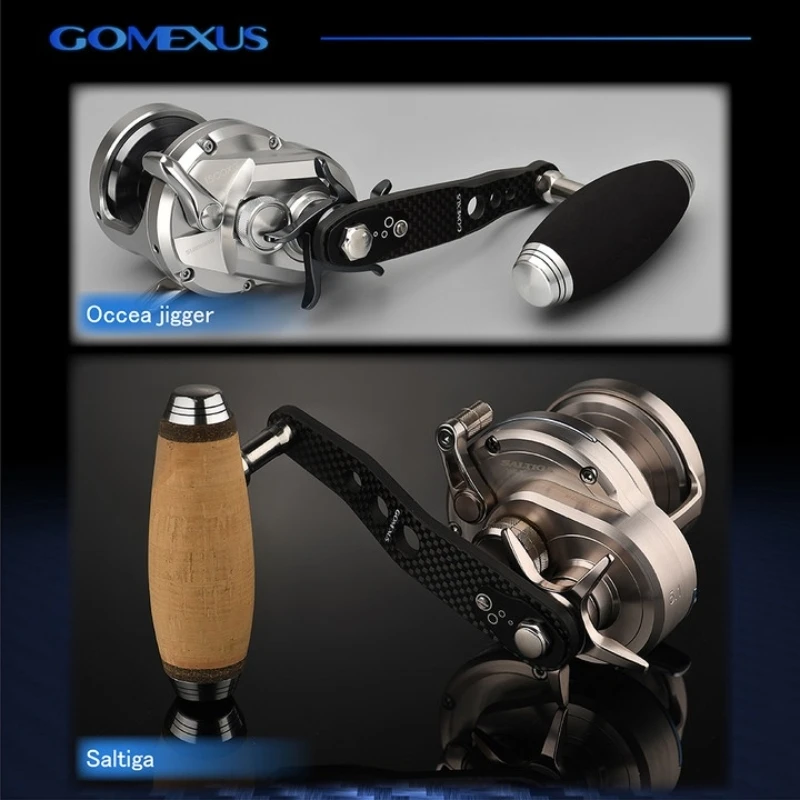 Mango de Jigging Gomexus para Shimano Ocea Jigger Conquest Daiwa Saltiga BJ mango de carrete Fuego CT Baitcasting LC-D 90-110MM - imagen 5