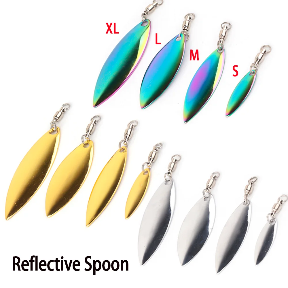 Cuchillas giratorias Wifreo, cuchara ruidosa reflectante, Spinner de sauce para pesca, cucharas de Metal, accesorios de Señuelos de Pesca para plantillas VIB Minnow - imagen 4