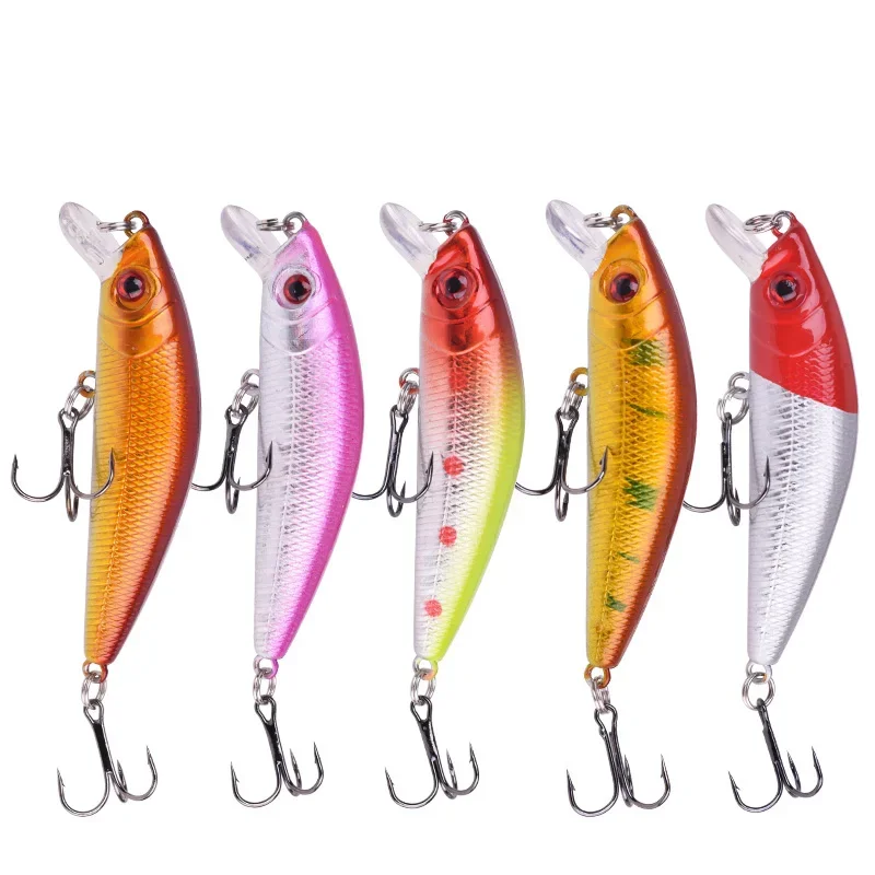 Señuelo de Pesca Minnow, 72mm, 7,5g, Crankbait flotante Wobbler Isca, cebo duro Artificial, Lucio para lubina, carpa, Swimbait, aparejos de Pesca, 1 ud. - imagen 4