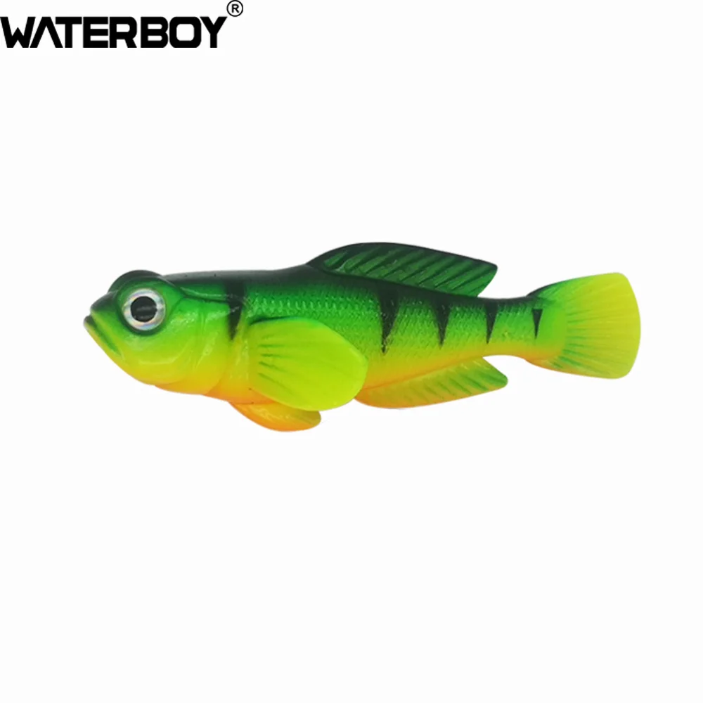 1 Uds 75mm 9,3g Goby señuelo suave Swimbait 0,33 oz 3 pulgadas cebos de pescado el mejor y detallado cebo de pesca suave de alta calidad - imagen 4