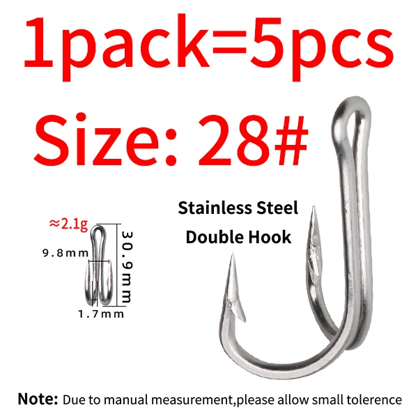 5 Hooks Size 28