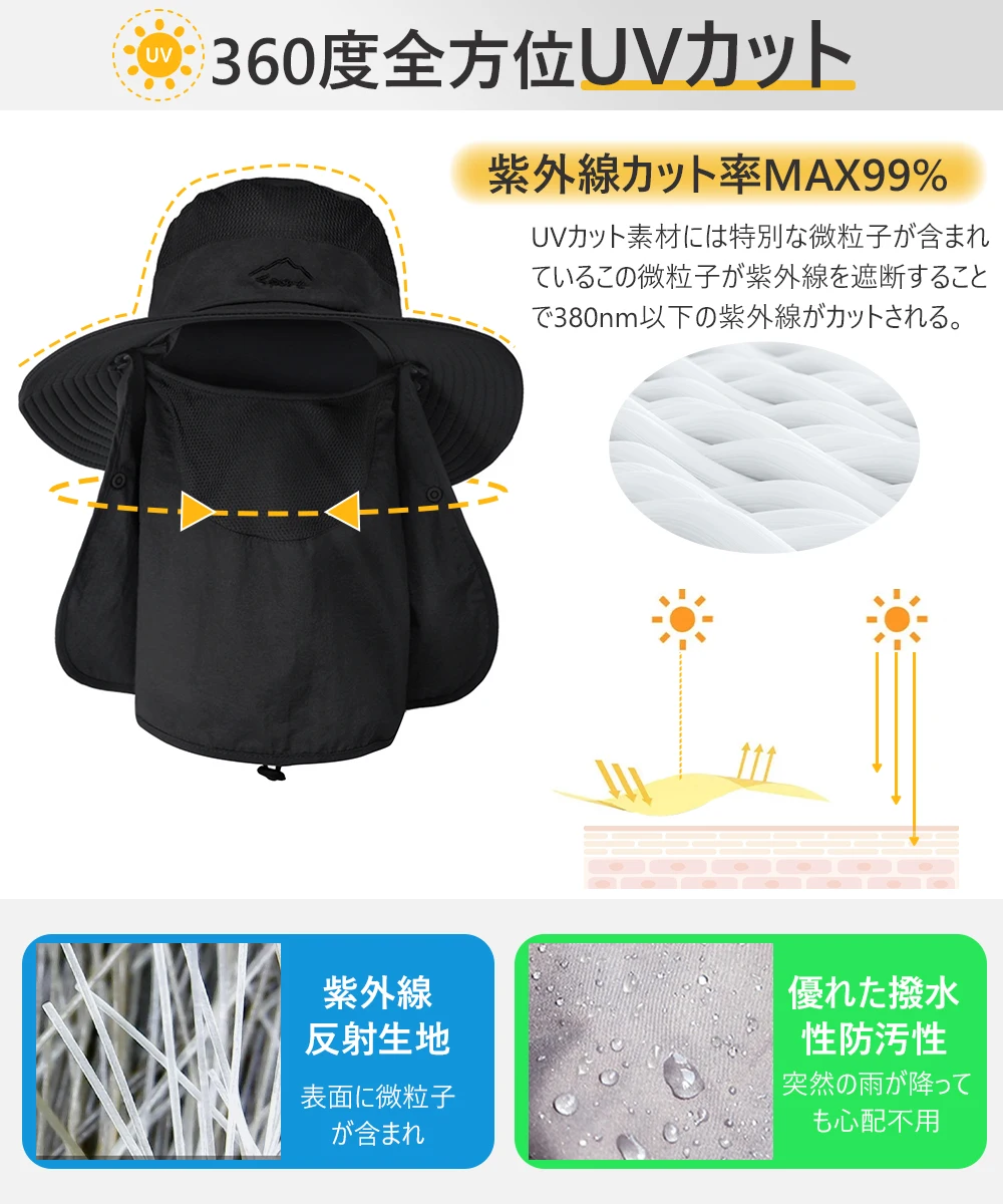 Goture-Gorra plegable de caza al aire libre para hombre y mujer, sombrero de cubo con visera para acampar, senderismo, playa, Verano - imagen 5