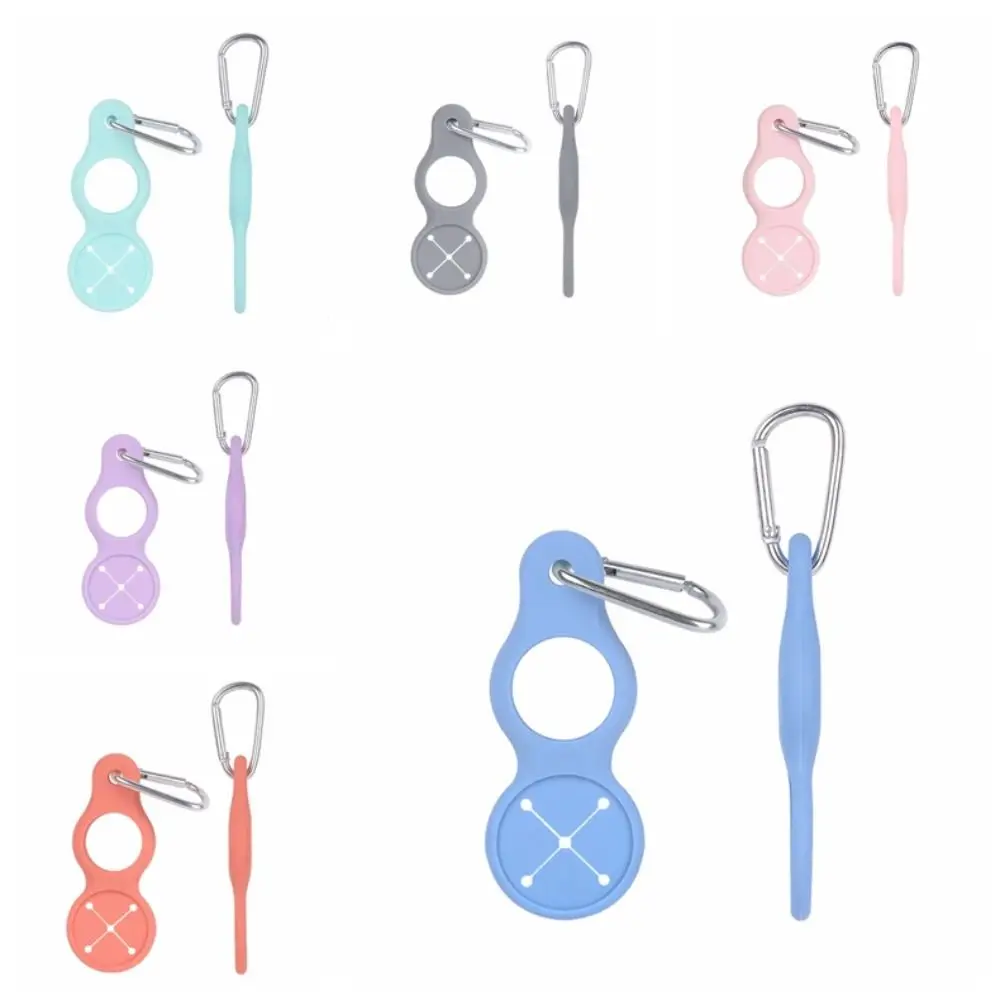 Mosquetón deportivo de silicona de grado alimenticio, hebilla de hervidor, lo suficientemente apretado, fácil de usar, portátil, no se desliza - imagen 3