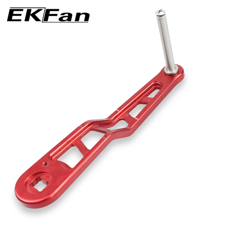 EKfan CNC Technology Engraving 120MM  Reel Handle Stainless Steel Shaftl Fishing Accessory - imagen 5