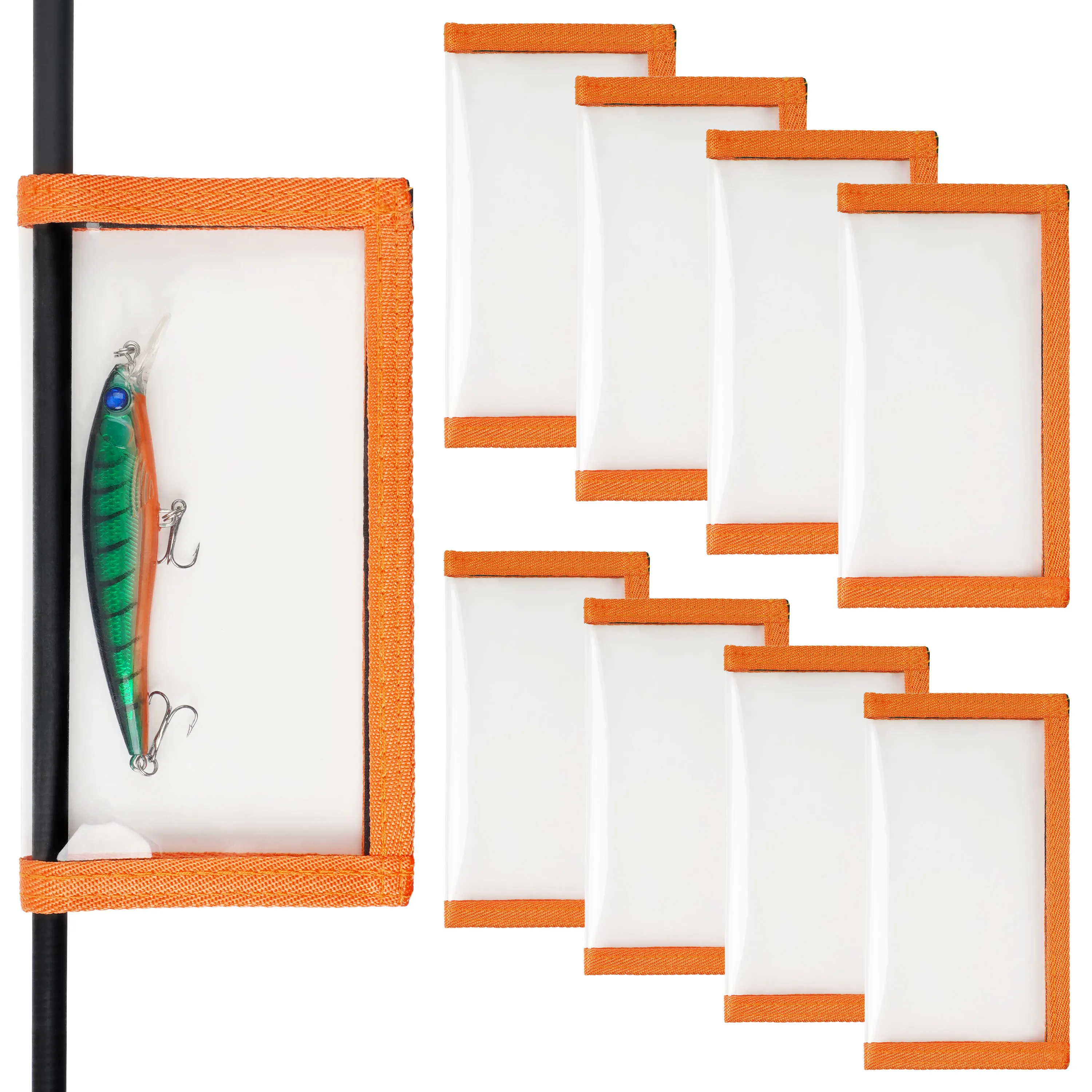 Envolturas para señuelos de pesca, cubiertas duraderas de PVC transparente para mantener la pesca segura y fácilmente, cubiertas para señuelos, almacenamiento de cebo, 1 Uds.