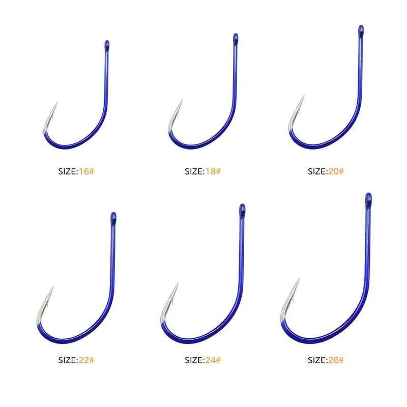 ZYZ anzuelos de pesca de lubina, anzuelos afilados de acero con alto contenido de carbono, caja de 14-24 unids/lote, 6 tamaños para carpa, pulpo, accesorios de pesca, aparejos - imagen 3