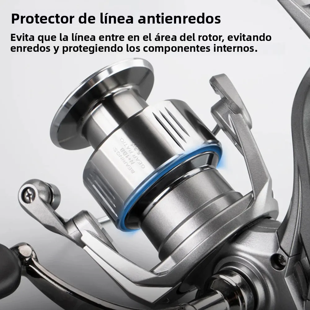 Huidiao Stella 2000-7000 Carrete Giratorio para Agua Dulce y Salada - imagen 3