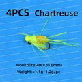 4pcs chartreuse