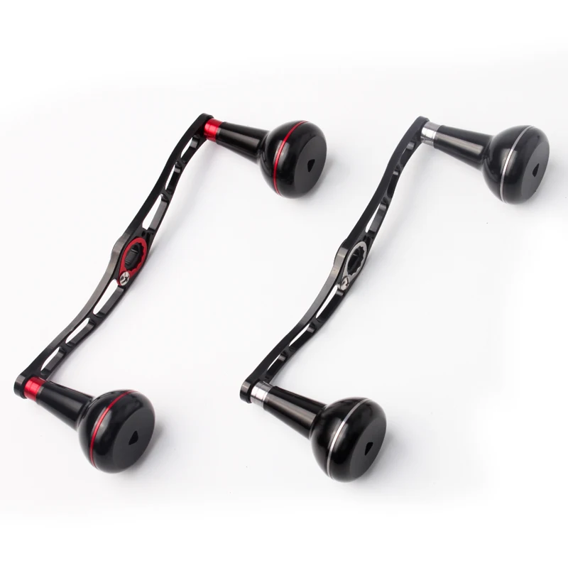 Kawa nuevo mango de carrete de pesca 7075 aleación de aluminio longitud completa 130/140mm peso 32,3 g/pc accesorio carrete de pesca DIY para Da/Sh/Abu - imagen 4