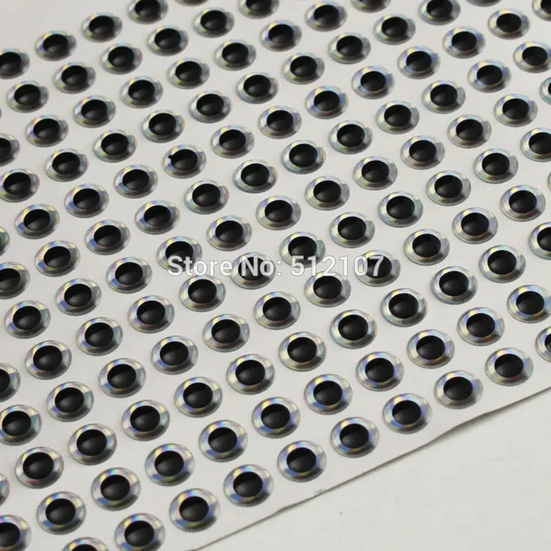 Ojos 3D plateados Countbass para señuelos duros – Varios tamaños - imagen 2