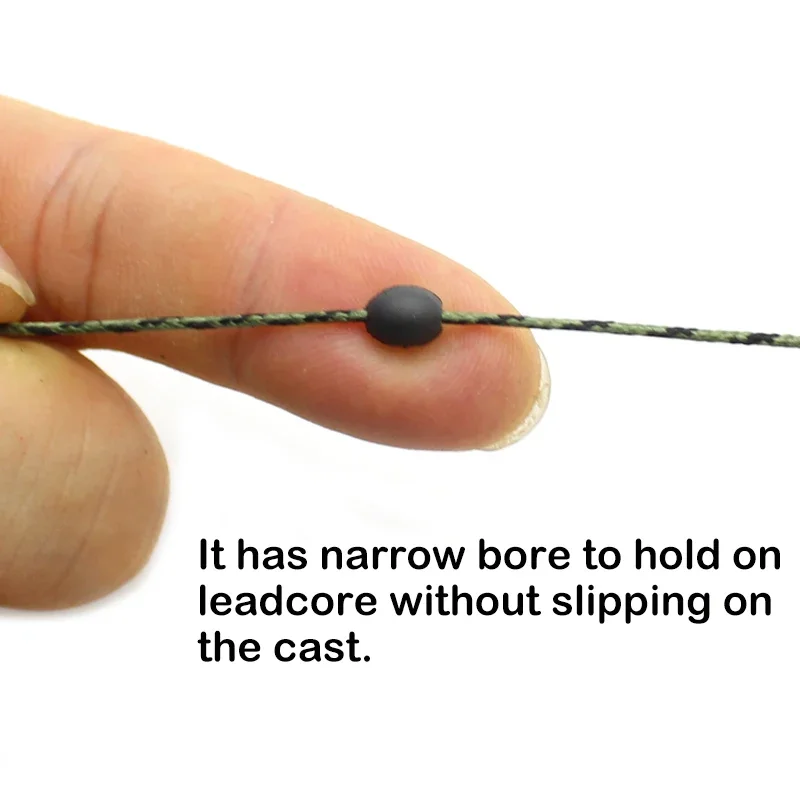 10 Uds. Cuentas ovaladas de tungsteno, accesorios de pesca de carpa, cuentas Chod, pelo de carpa negra, Helicóptero Chod Rig, aparejo Terminal, equipo de herramientas - imagen 4