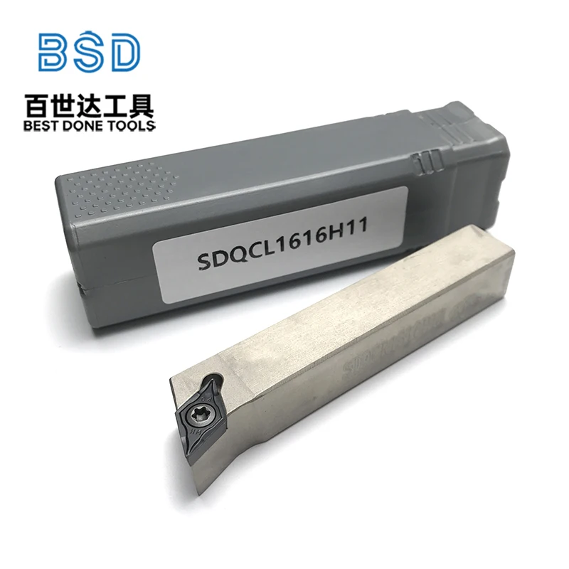 Portaherramientas de torneado externo SDQCL1616H11, barra de herramientas de abrazadera para máquina de torno CNC y ordinaria para corte de Metal - imagen 2