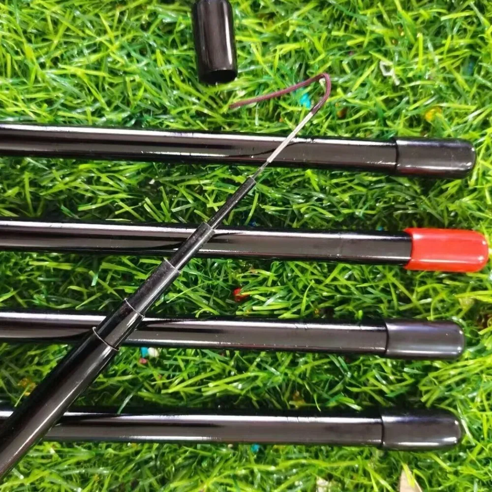 Caña de pescar telescópica, Kits completos, carrete de pesca Spincast, juego de cañas de pescar de fundición, fibra de carbono, 1,2/1,5/1,8/2,1 m - imagen 4