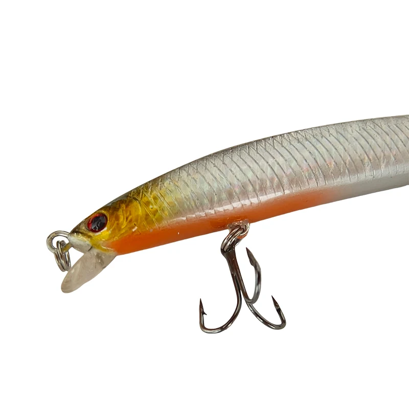 Señuelos de pesca de pececillo largo, 5 uds., 18cm, 15cm, 13cm, Crankbait láser, cebos artificiales duros, señuelos de plástico grandes y falsos, aparejos de pesca de mar - imagen 2