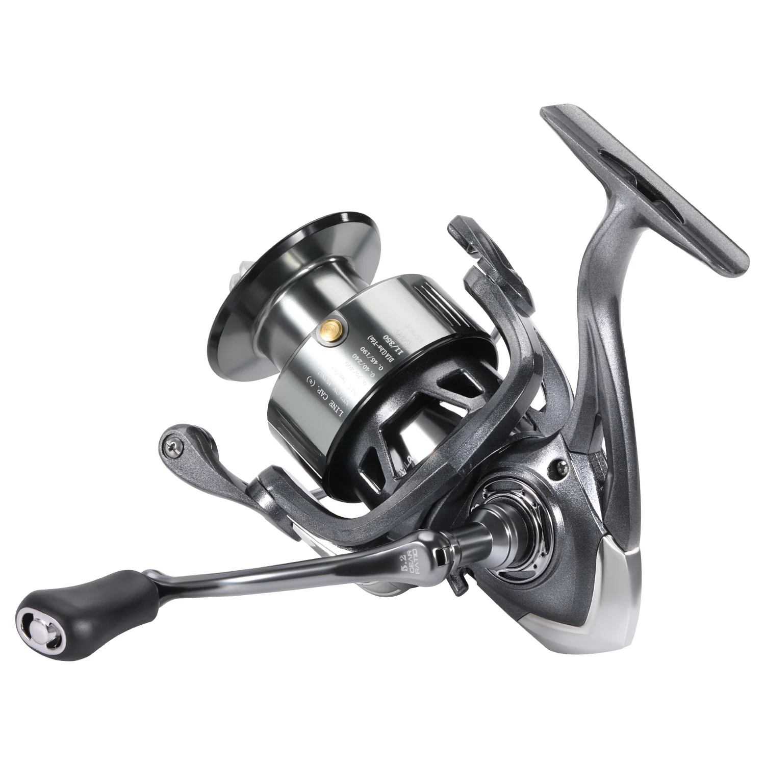 Sougayilang-carrete de pesca giratorio, 1000-6000, señuelo de pesca, relación de engranaje 5,2: 1, arrastre máximo de 10kg para Jigging en agua salada - imagen 2