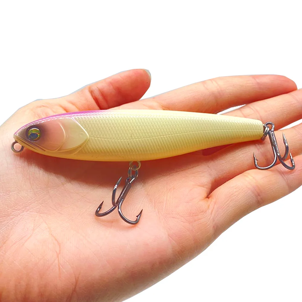 Andador de superficie de 9,6 cm y 13,5g, señuelo de pesca Artificial para agua dulce y salada, aparejos de cebo duro para lubina - imagen 3