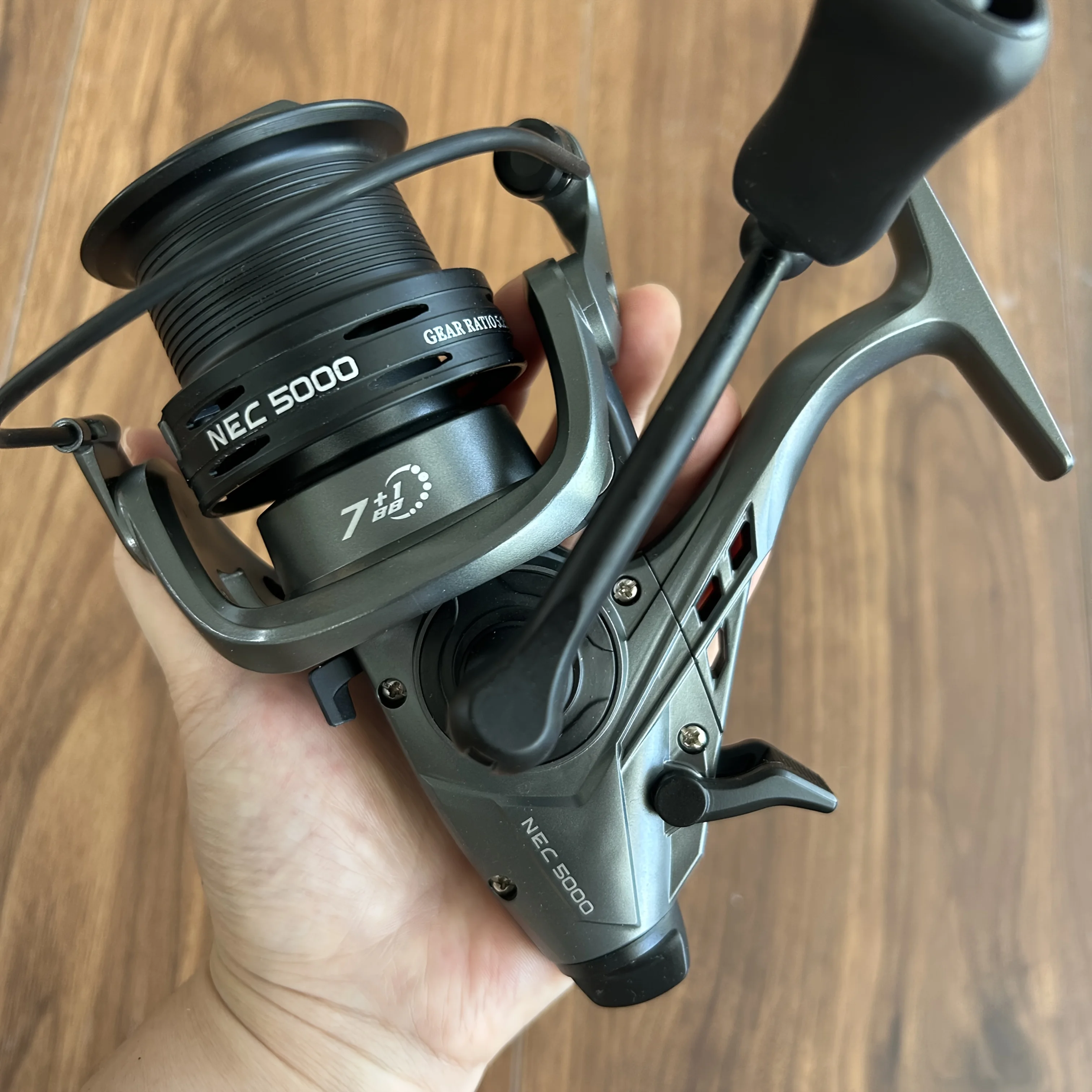 BAKAWA carrete carretes giratorios rueda 3000/4000/5000/6000 serie 5,2: 1 carrete de pesca para accesorios de pesca carrete de cebo de pesca de carpa - imagen 3