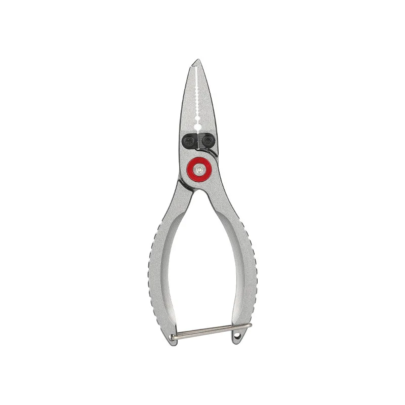 FTK-Pinzas de pesca de aleación de aluminio, tijeras multifuncionales de PE, alicates de Control de pescado, alicates de apertura de gancho anticorrosión, agarre - imagen 5