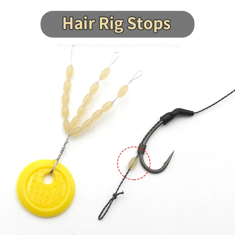 10 juegos = 150 Uds. Accesorios de pesca de carpa aparejo de pelo parada de cebo para cebo Boilie Pop Up aparejo de carpa pesca de carpa Chod Ronnie Rig Tac