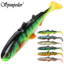 Swimbait articulado cola de paleta 16-22cm para lubina, lucio y muskie