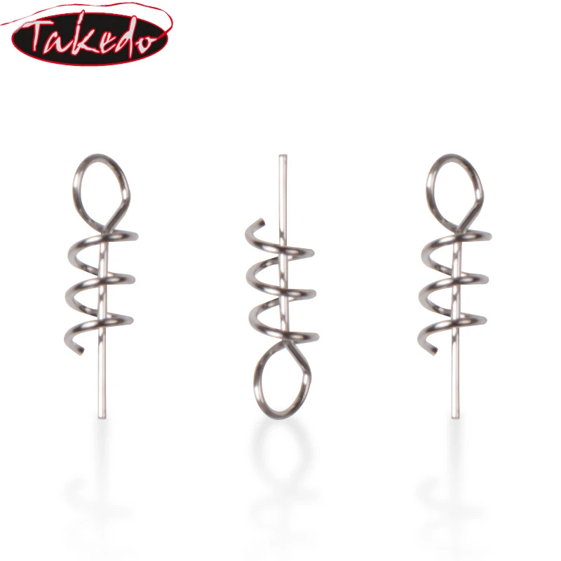 TAKEDO 15MM 25MM 35MM pasador de bloqueo de resorte de acero inoxidable fuerte conector de señuelo suave accesorios de pesca en el mar - imagen 4