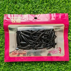 50 Uds nuevo señuelo suave 3,5 cm 0,43g señuelos artificiales para pesca gusanos blandos lubina señuelo pesca Wobbler cebo para trucha