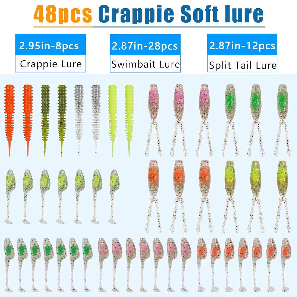 Underspin Jig Kit con cabezas y paletas eficaz para trucha y bajo - imagen 3