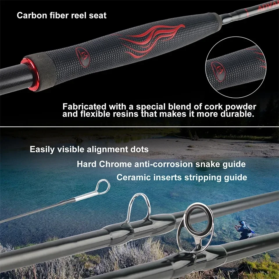 Caña de pesca con mosca ultraligera acción rápida MAXIMUMCATCH - imagen 2