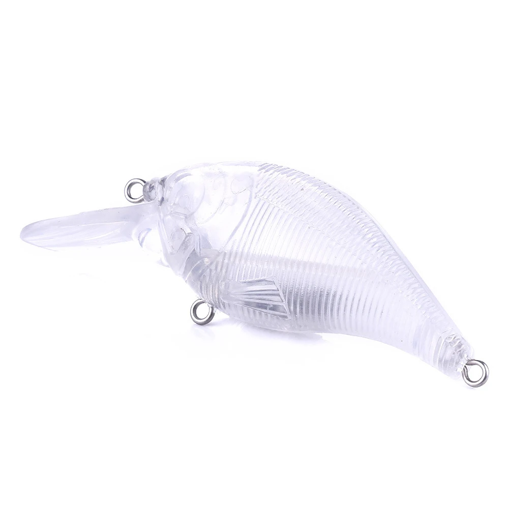 Señuelos de manivela plug FREE FISHER para DIY en blanco transparente