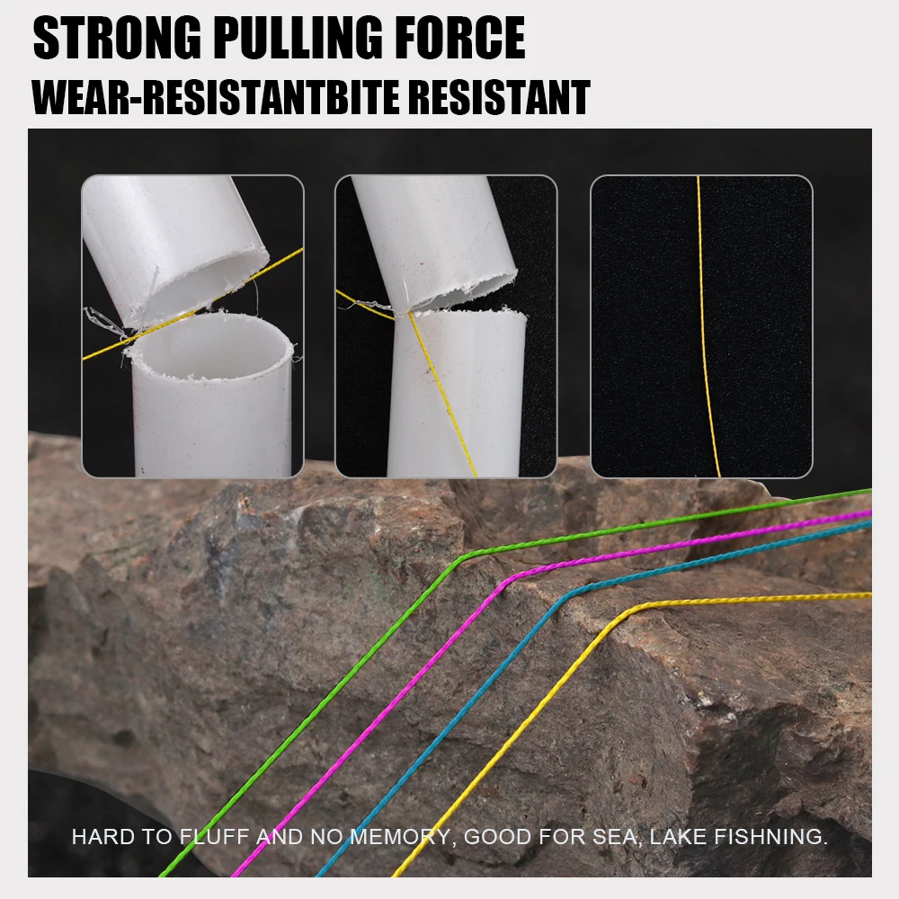 FTK-sedal de pesca trenzado de PE, 8 hebras, Japón, 300M/500M, hilo multifilamento de señuelo súper fuerte, 0,14 MM-0,50 MM, 15LB-110LB - imagen 3