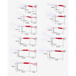 750 unids/bolsa plantillas de Pesca fundidas, anzuelo de asistencia, señuelo, cuchara de Jigging lento, anzuelos individuales con púas, aparejos de Pesca con señuelo de acero rico en carbono
