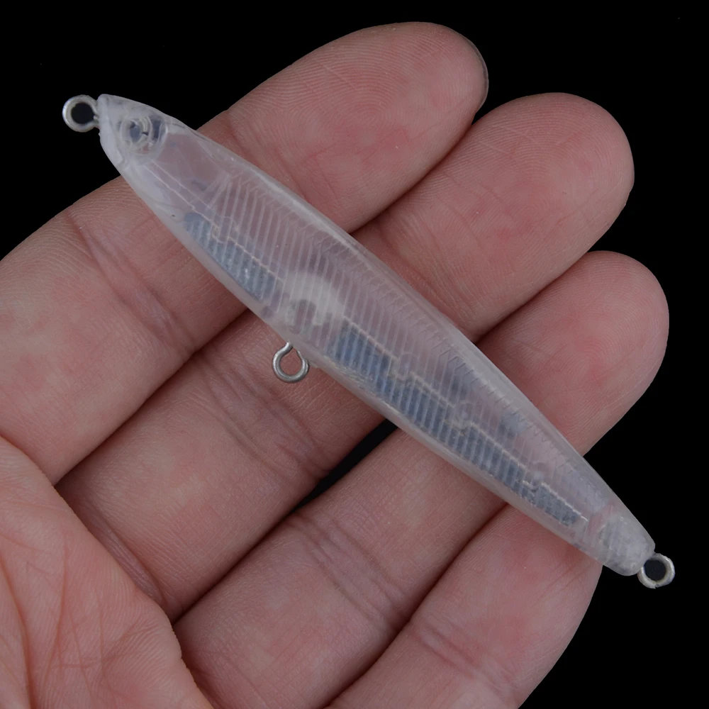 Chan'sHuang 20 piezas cebo en blanco sin pintar 81mm 12g sonajero que se hunde lápiz DIY señuelo de pesca Artificial - imagen 5