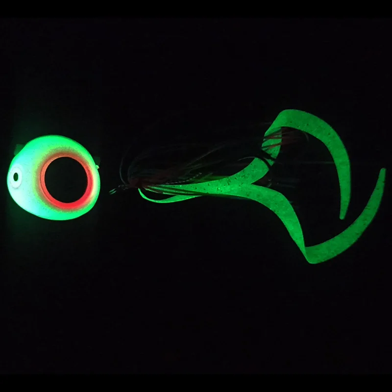 Kabura Luminoso Jig Head con falda – Señuelo para pesca mar - imagen 5