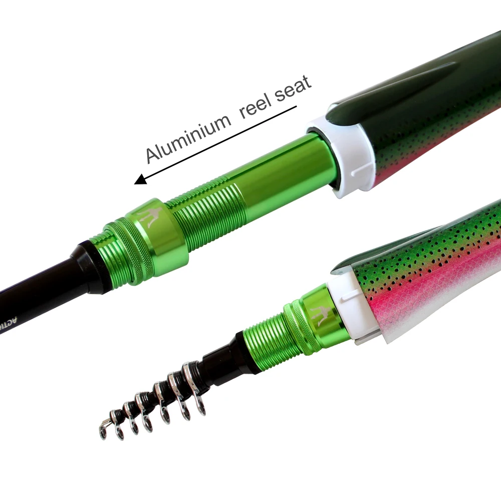 Nueva caña de pescar telescópica de 1,6 m, caña de pescar de viaje, carrete de fundición giratorio, Kit de pesca, Mini pluma de carpa, equipo de artículos de pesca - imagen 4
