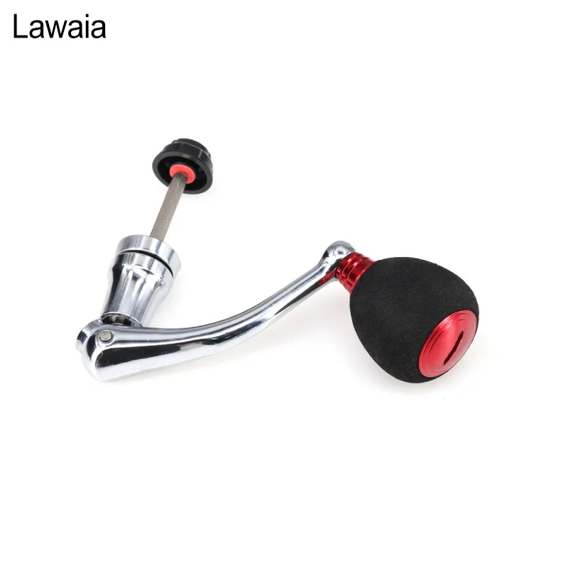 Mango de carrete de pesca Lawaia, todo Metal Rocker EVA modificado Rocker Metal plegable, rueda continua, brazo basculante - imagen 4
