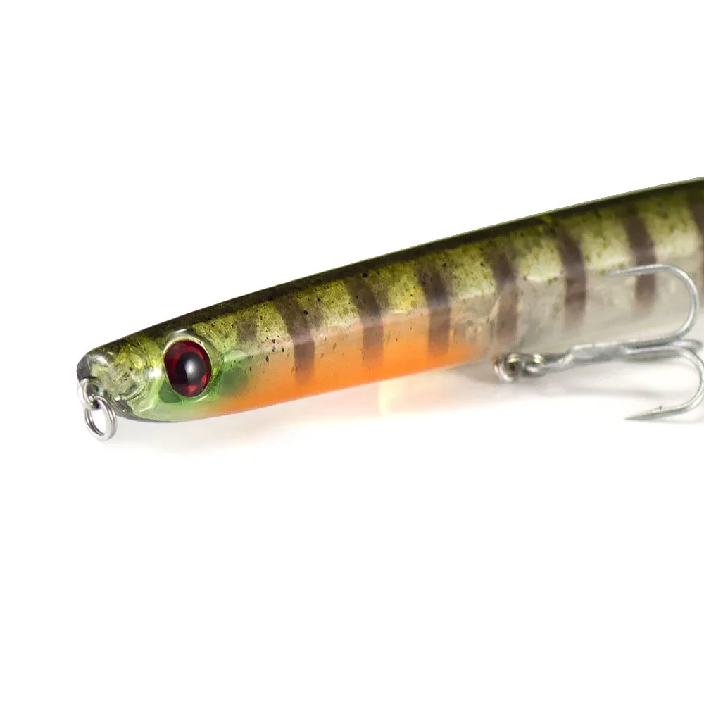 Countbass superficie Topwater señuelo de pesca Popper Stick cebo lubina Leurre Peche lápiz cebo duro Señuelos de agua salada 123mm 17g - imagen 3
