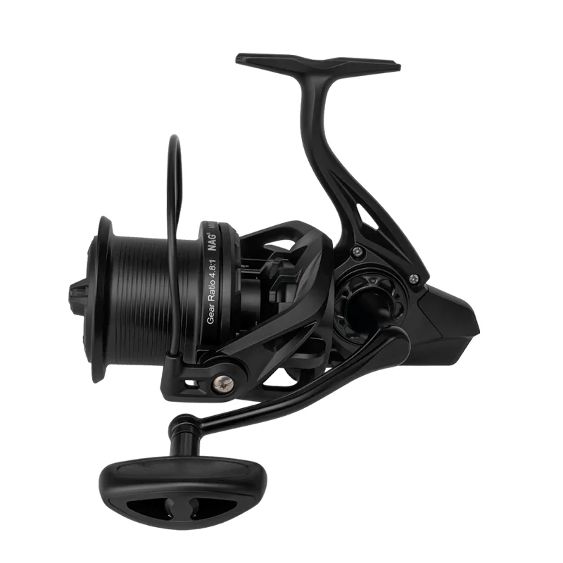 Carrete de pesca giratorio DEUKIO serie grande 8000-14000, 6 + 1BB, rueda de potencia de arrastre máximo de 25KG para pesca de Surf y curricán de agua salada - imagen 5