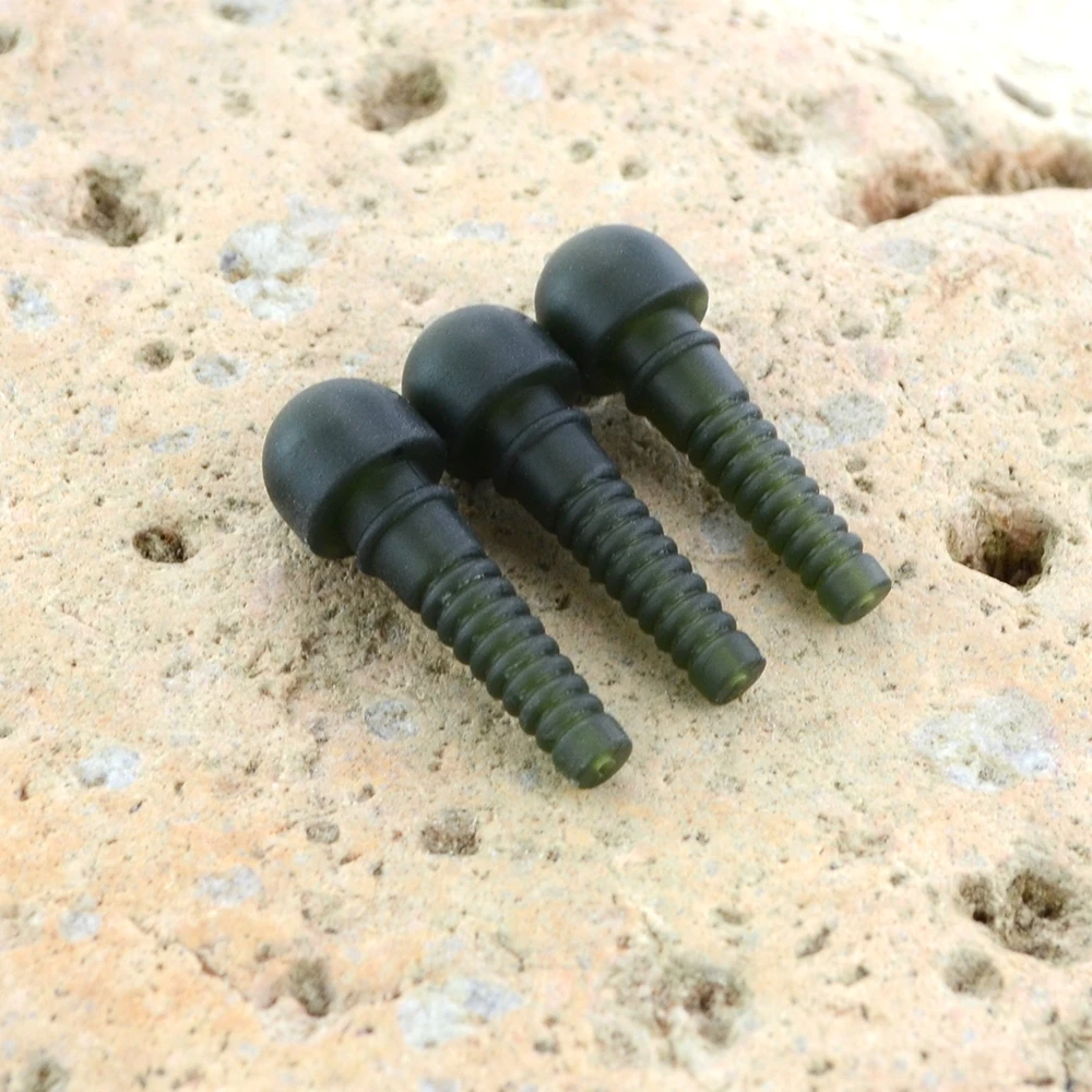 Hirisi-Mangas de seguridad para pesca de carpa, 10 piezas, Clips de plomo, aparejos de pesca de goma AH050 - imagen 2