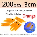 200pcs orange 3cm