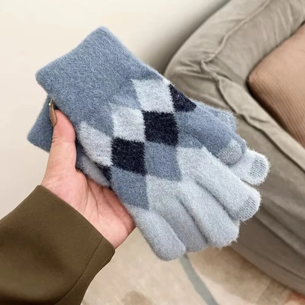 Nuevo Guante de punto que mantiene el calor, guantes de mujer a prueba de viento con pantalla táctil, guantes de ciclismo de invierno a prueba de frío para mujer - imagen 5