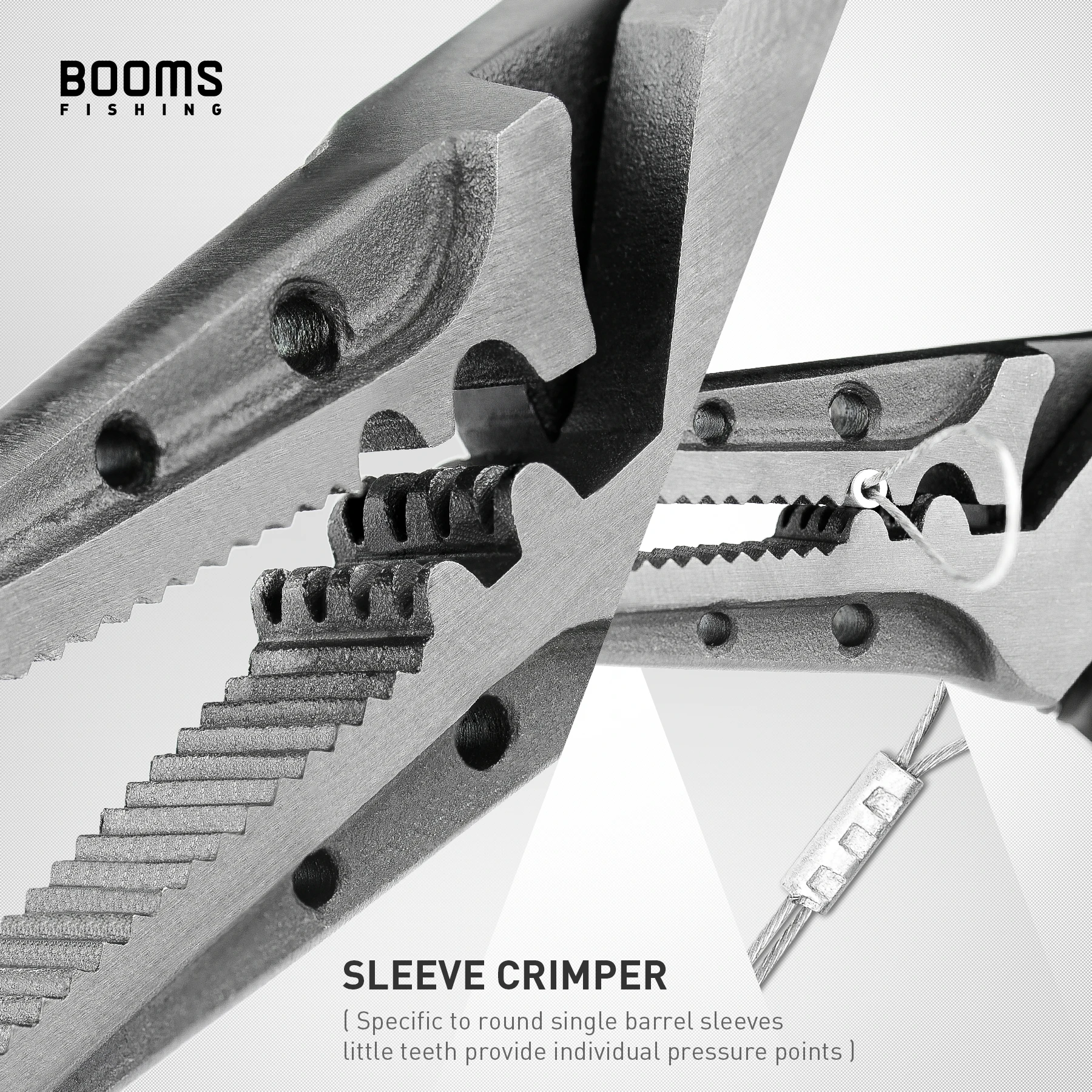 Booms F07 Alicates para quitar anzuelos, alicates de anillo dividido, herramientas de agua salada de acero inoxidable de 7,3 pulgadas con cordón y funda - imagen 4