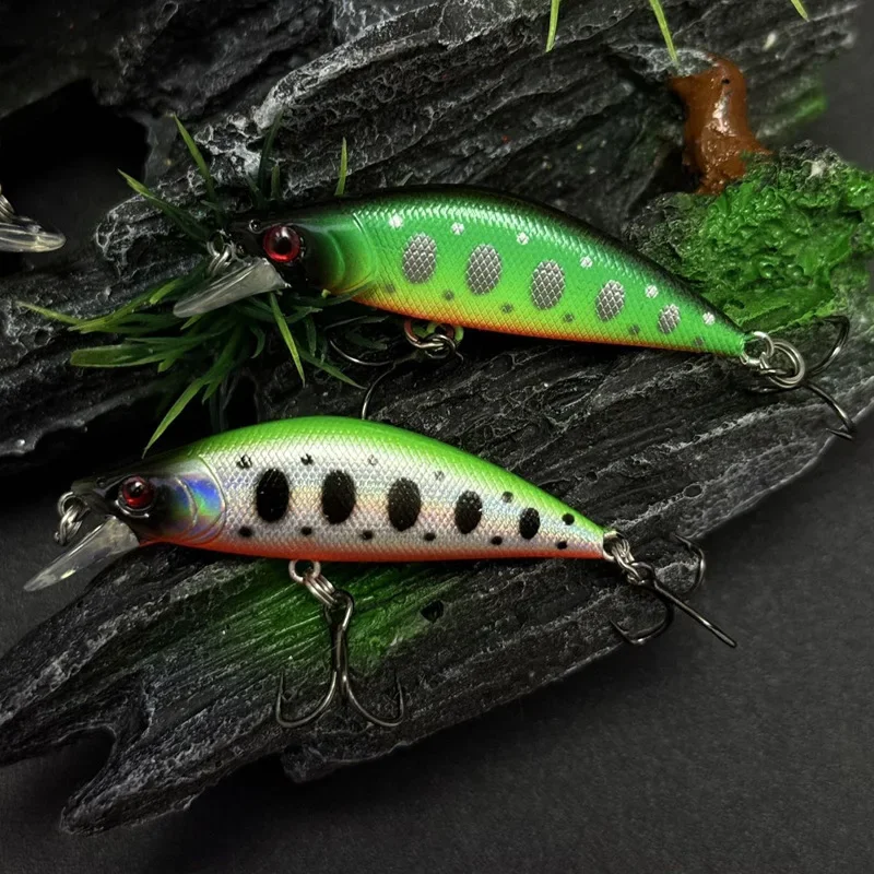 Señuelos de pesca de pececillo que se hunden, 50mm, 5,2g, Jerkbait, Wobblers, Lucio, trucha, carpa, cebo duro Artificial, accesorios de Swimbait Topwater - imagen 5