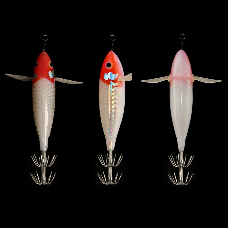 LETOYO MEEPO juego de señuelos de calamar plantilla de calamar luminosa cebo Artificial pesca de sepia Webfoot pulpo EGI Señuelos de pesca de mar - imagen 4