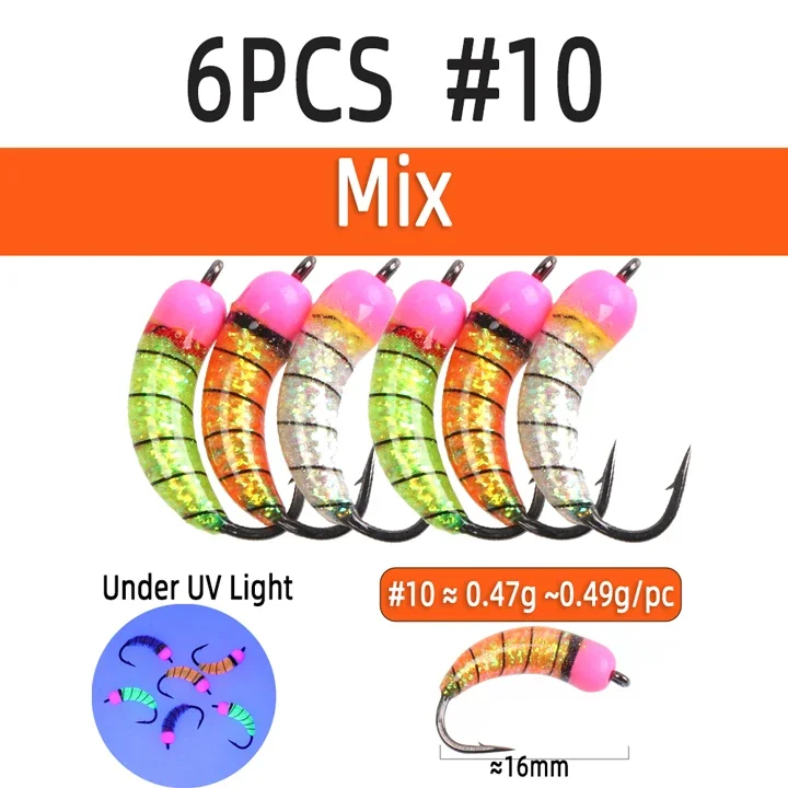 6pcs Mix 10