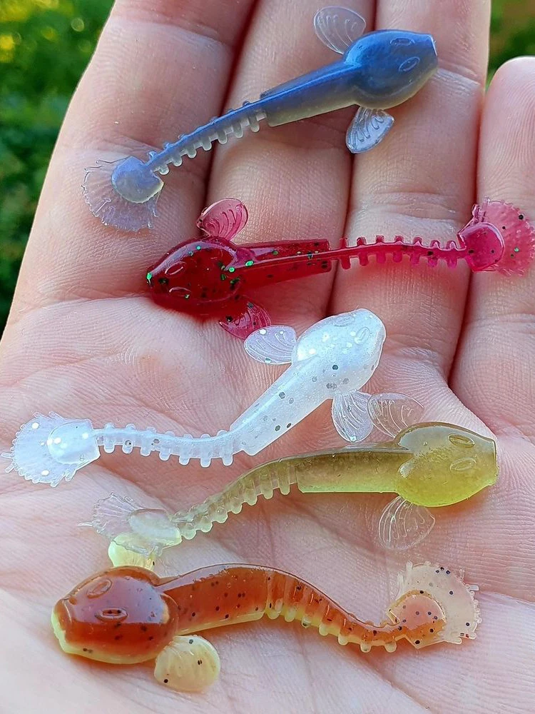 ESFISHING-señuelo de pesca suave, cebo de silicona con gusano de salamandra para Lucio, perca y lubina - imagen 4