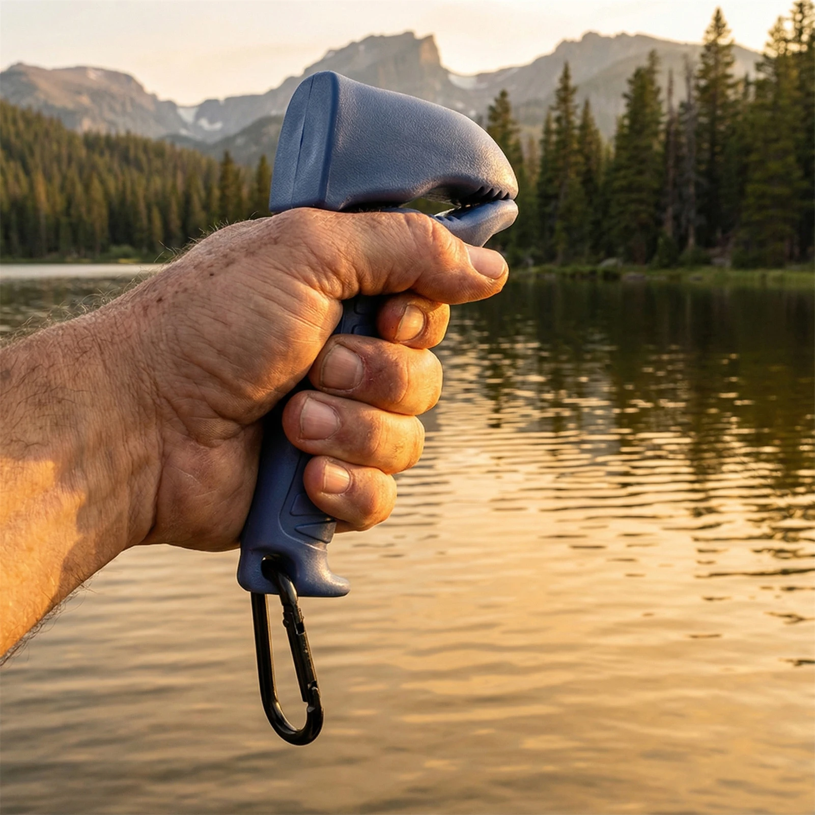 Alicates de pesca de mandíbula de 12,7 cm, herramienta de agarre de labio de pescado de aleación de aluminio con dientes de goma para liberación de captura, engranajes de pesca portátiles - imagen 4